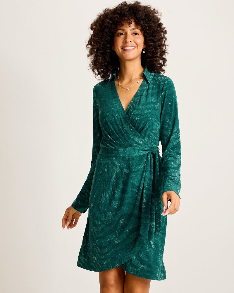 Carmela Bayside Zebra Wrap Dress