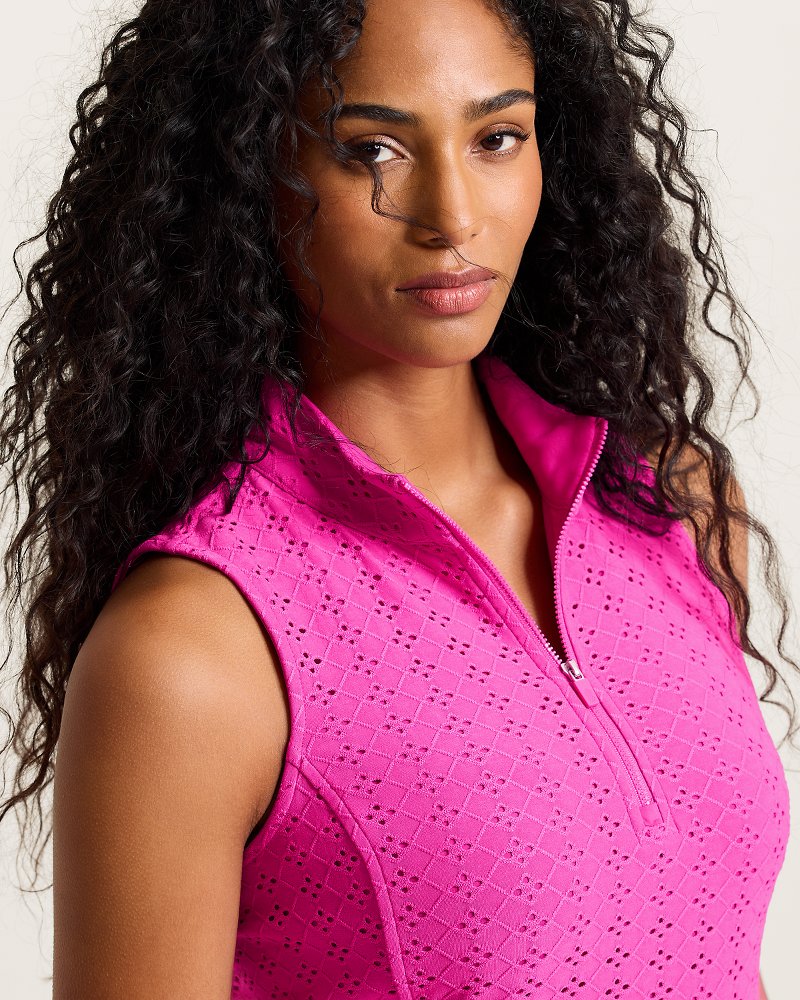 Abby Eyelet Half-Zip IslandZone Dress thumbnail 4