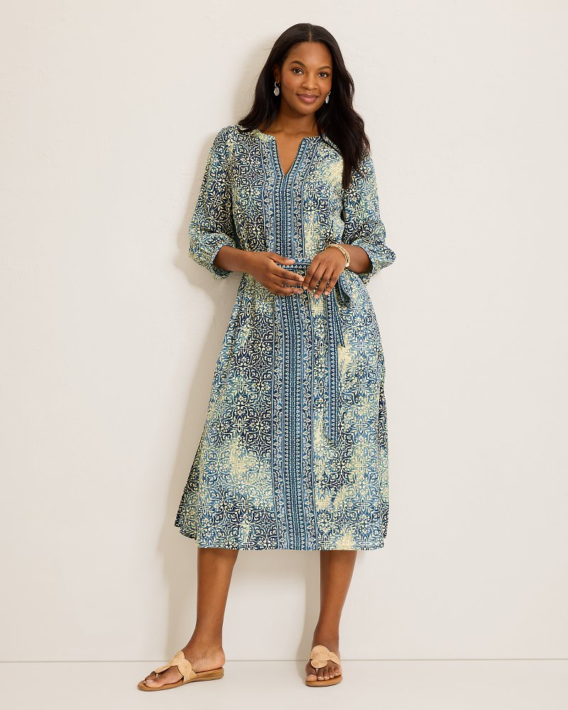Mosaic Shores Midi Dress