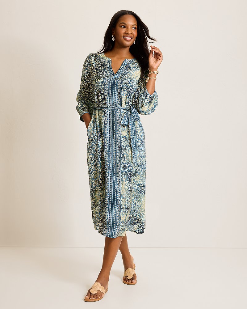 Mosaic Shores Midi Dress