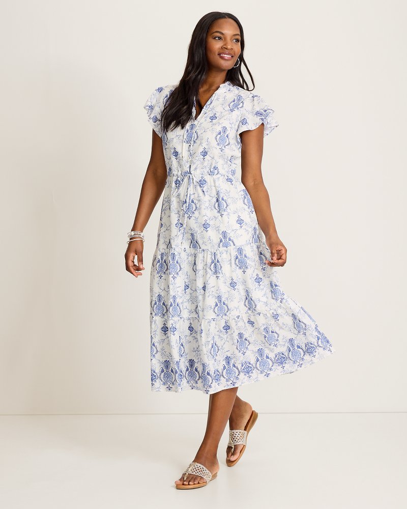 Noble Pineapple Midi Dress