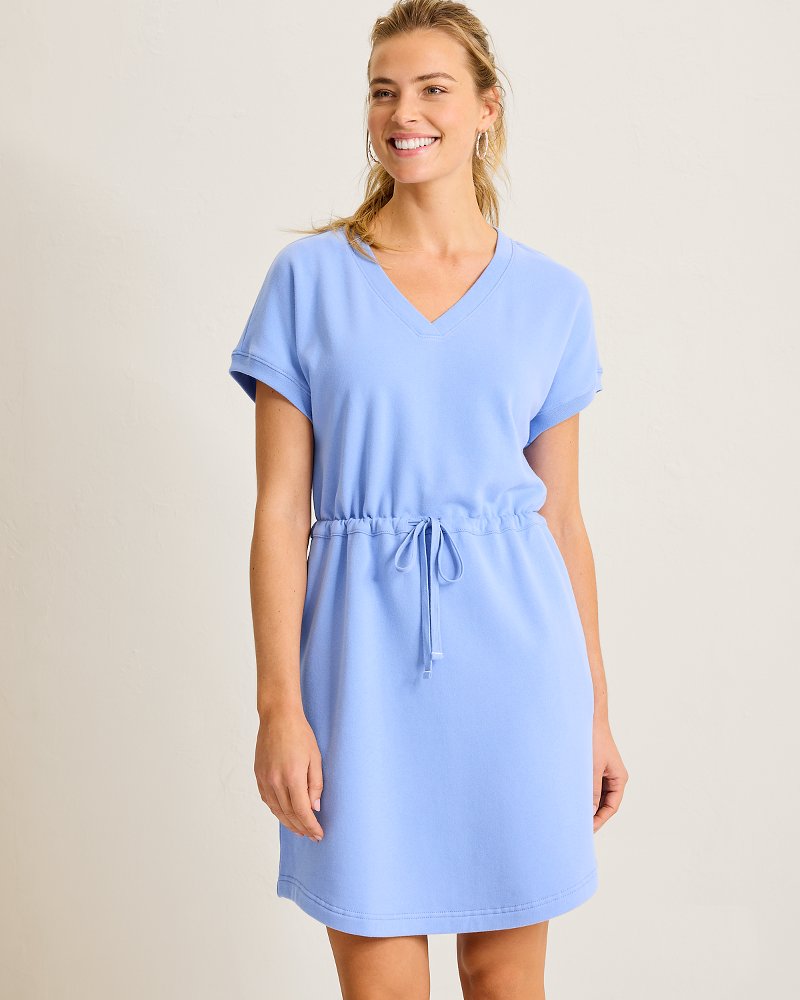 Marina Del Mar V-Neck Cinch-Waist Dress