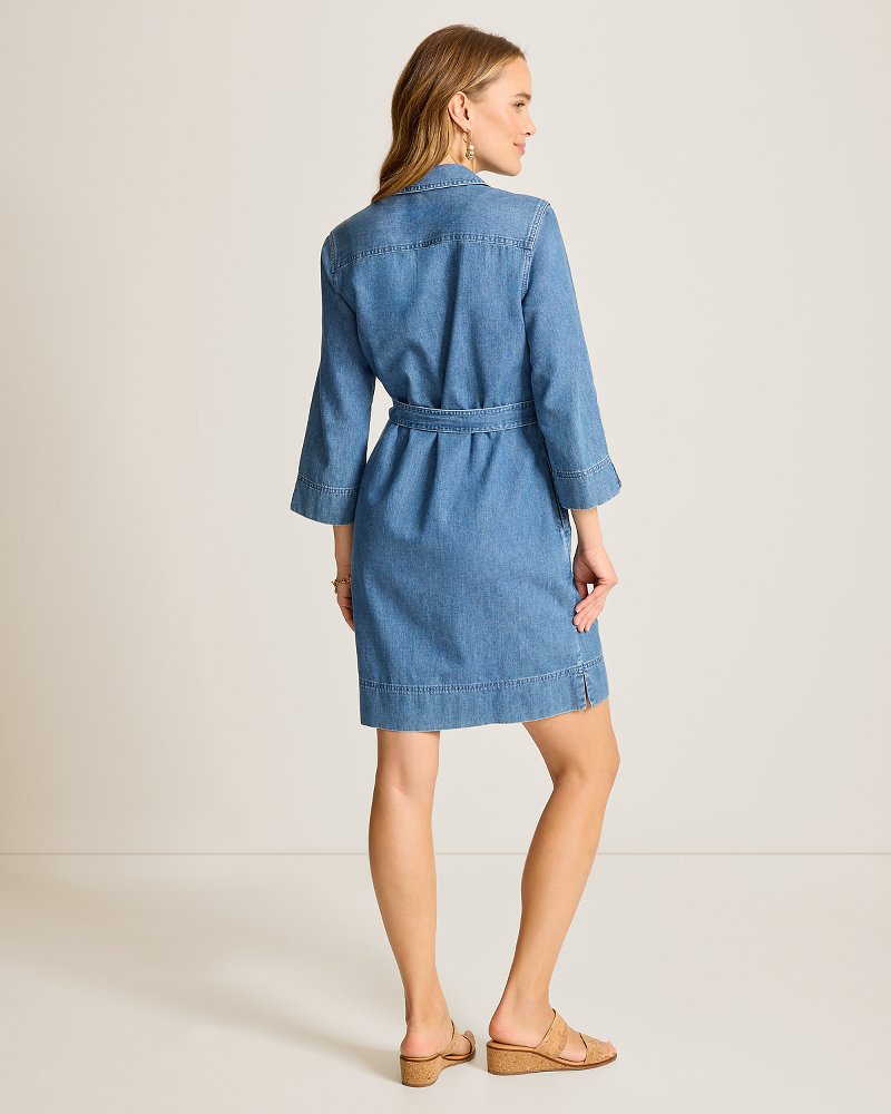 denim shirt dress short sleeve Women Denim Shirt Dress Classic Short Sleeve Belted Button up Jean Dresses  Summer Casual Midi Dress with Pockets- Light Blue|XL at Amazon Women's  Clothing store