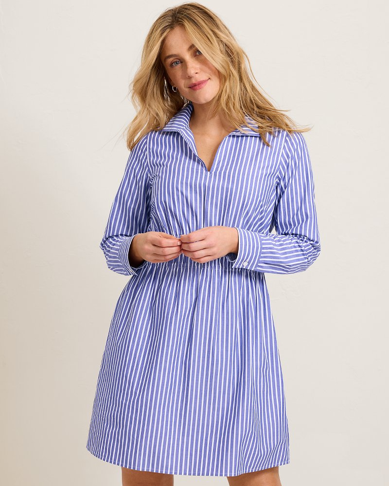 Harbor Isle Long-Sleeve Shirt Dress