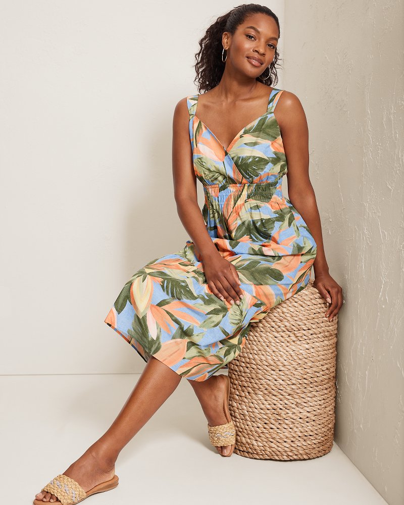 Beach Blooms Midi Dress