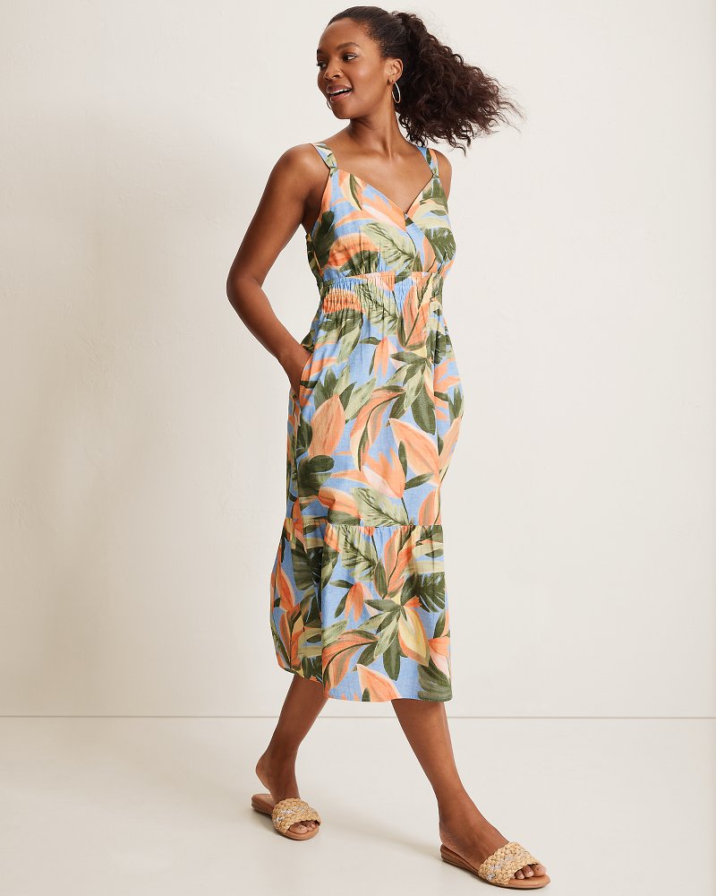 Beach Blooms Midi Dress