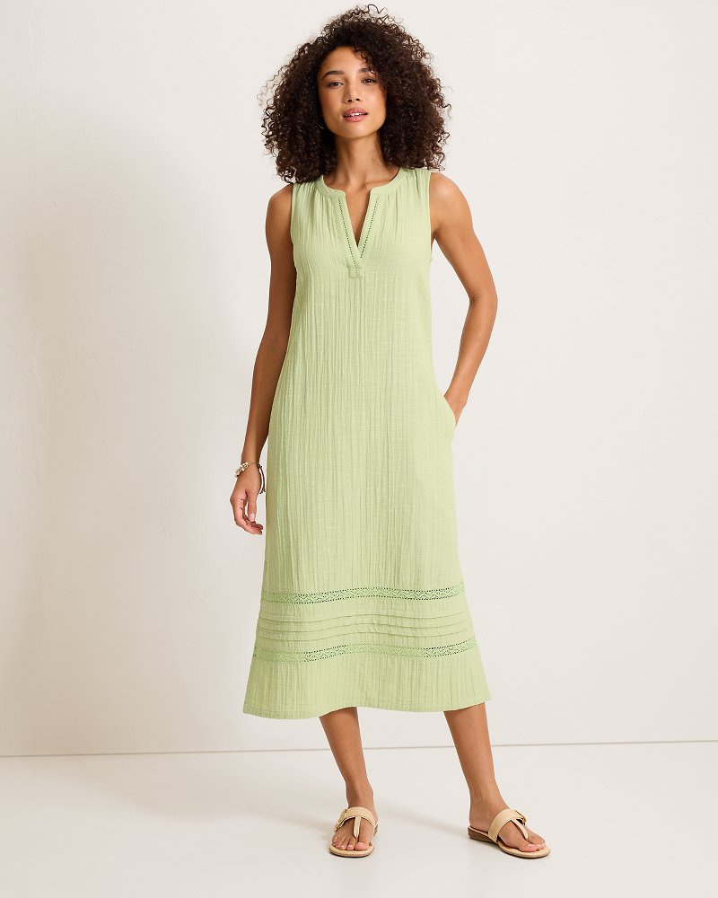 Island Gauze Midi Dress