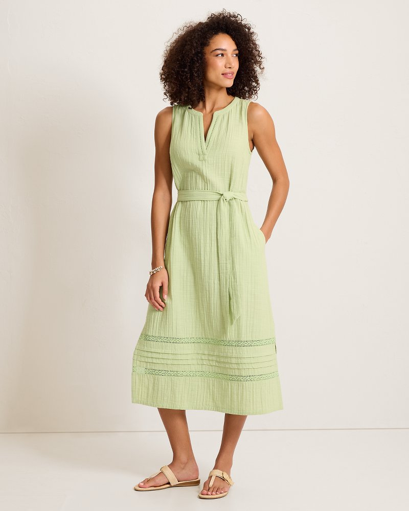 Island Gauze Midi Dress
