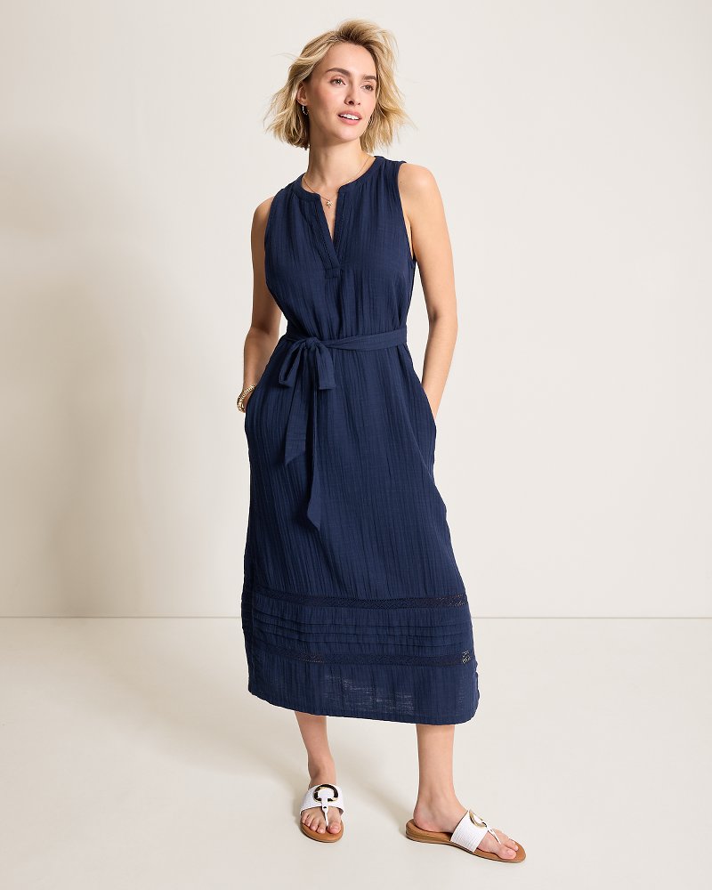 Island Gauze Midi Dress