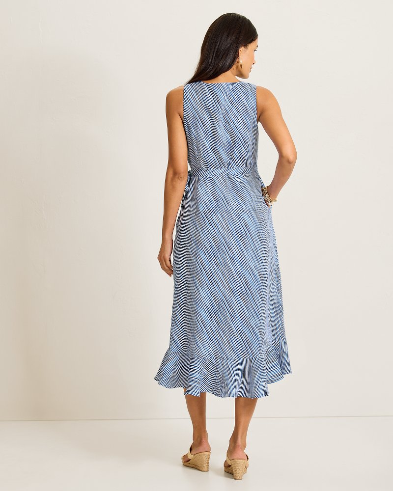 knee length dresses for ladies Minimalist Linen Dress with Pleat Detail, Linen Maxi Dress Turquoise, Sleeveless Linen Dress Long, 100% Linen Clothing, XL / Dusty Turquoise