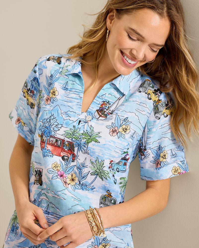 Disney Friends on the Move Linen Shift Dress