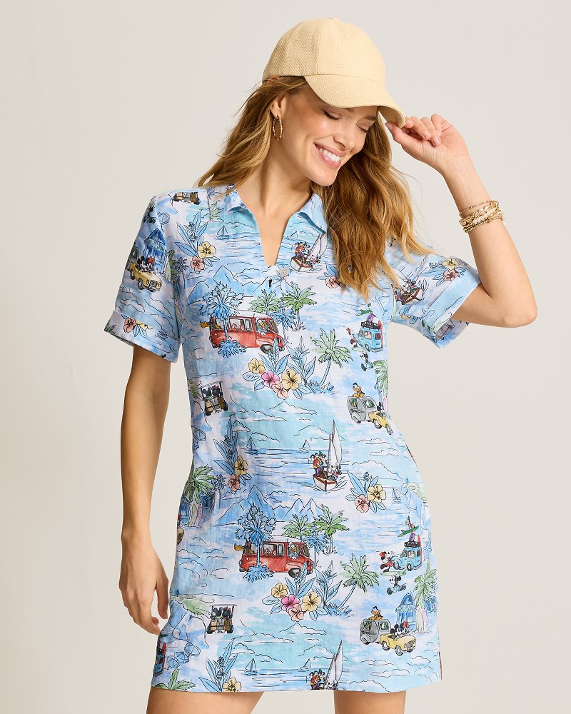 Disney Friends on the Move Linen Shift Dress thumbnail 4