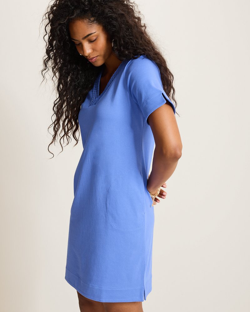 Islandscape Jersey Braided Trim Dress