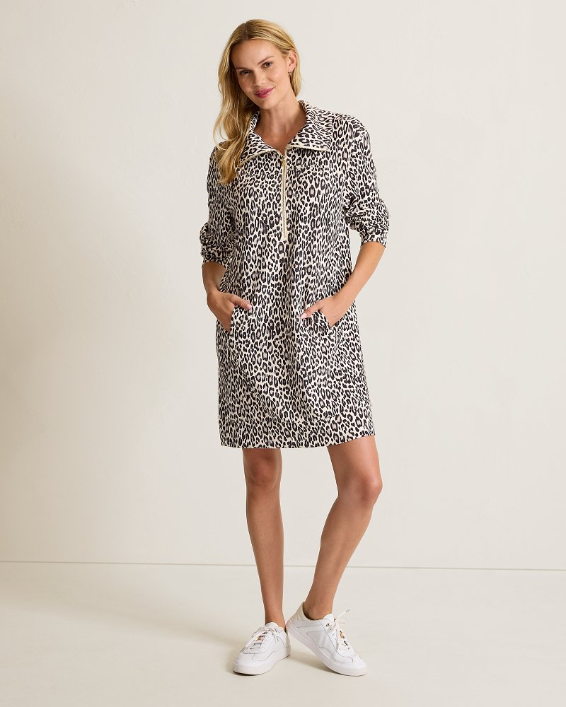 Palm Voyage Ocean Safari Long-Sleeve Short Dress