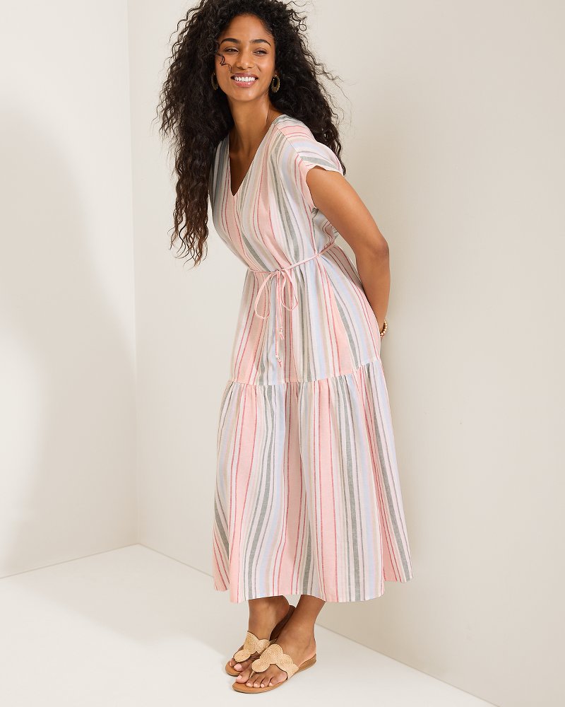 Palm Shores Seabank Isle Linen-Blend Maxi Dress