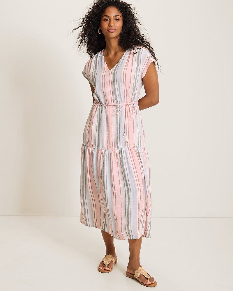 Palm Shores Seabank Isle Linen-Blend Maxi Dress