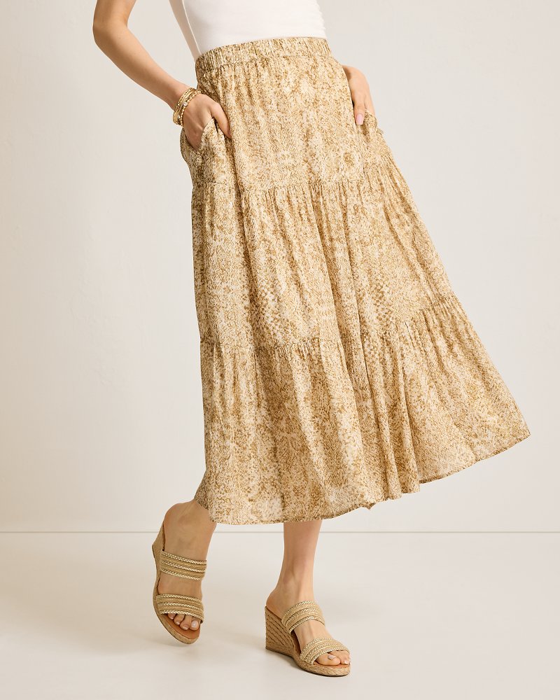 Playa Python Shimmer Midi Skirt