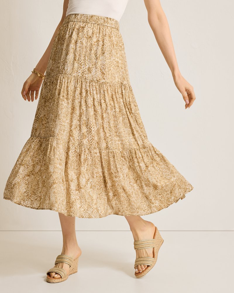 Playa Python Shimmer Midi Skirt