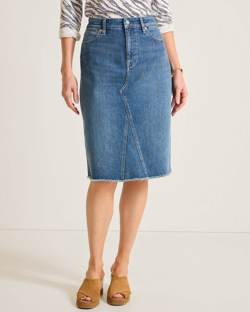 Denim Midi Skirt
