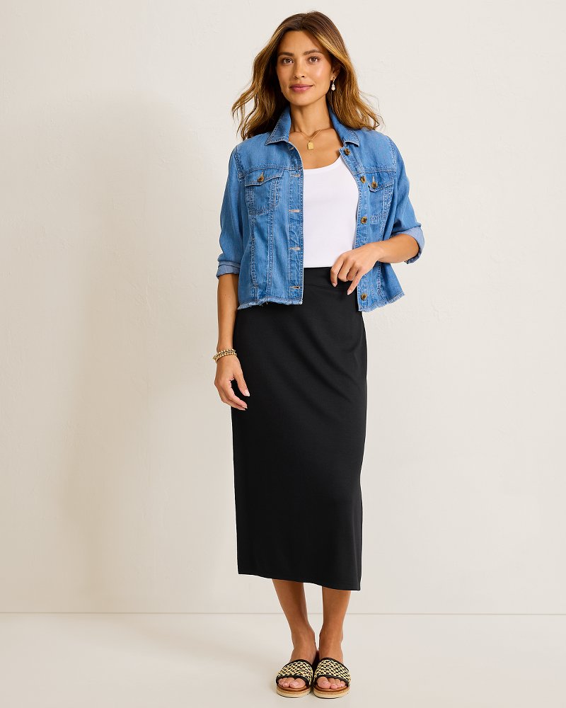 Drapey Midi Skirt