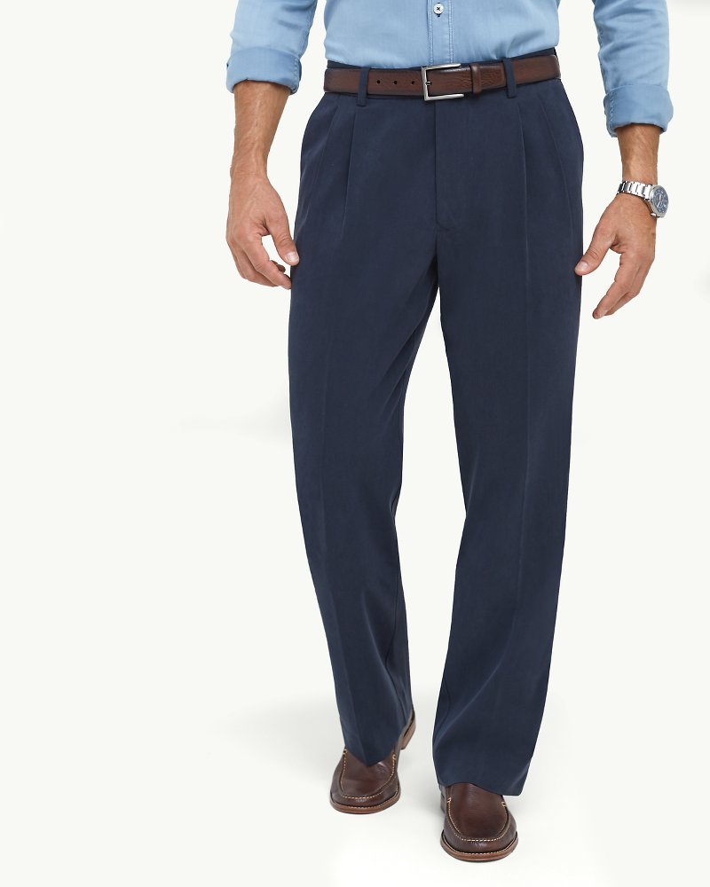 Haband Wrinkle Resistant Mens Dress Pant Casual Slack - Flat Front :  : Clothing, Shoes & Accessories