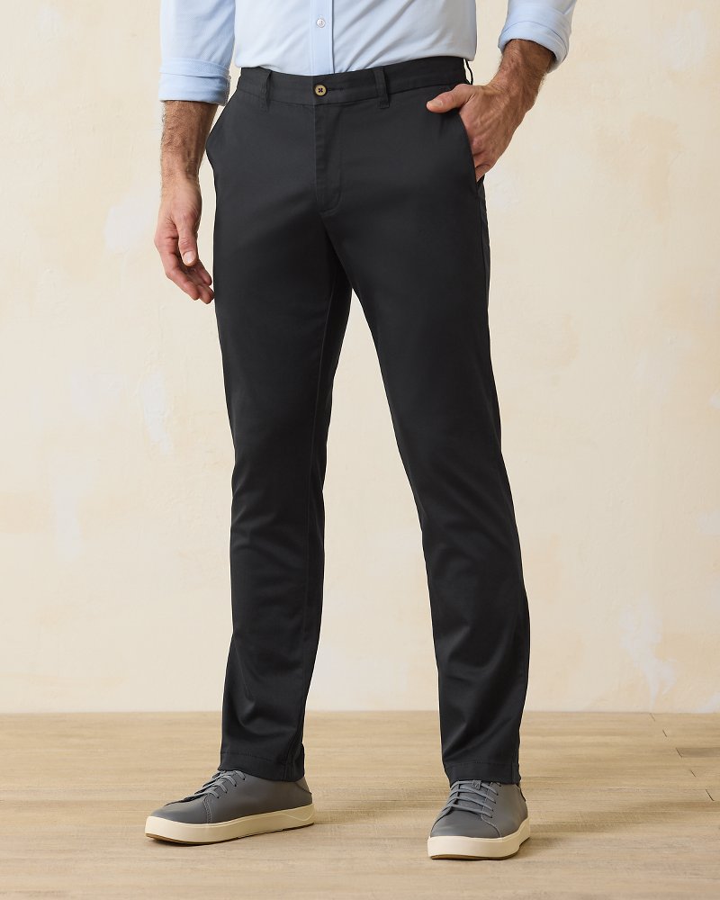 Boracay Flat-Front Chino Pants