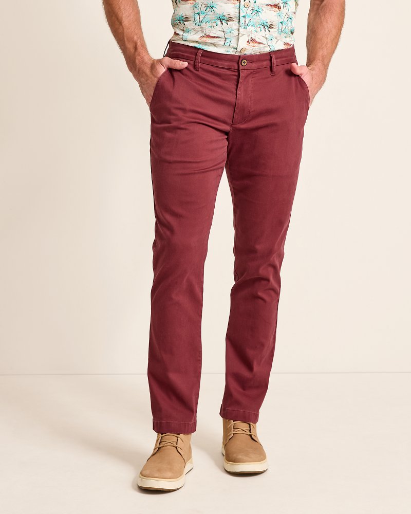 Boracay Flat-Front Chino Pants