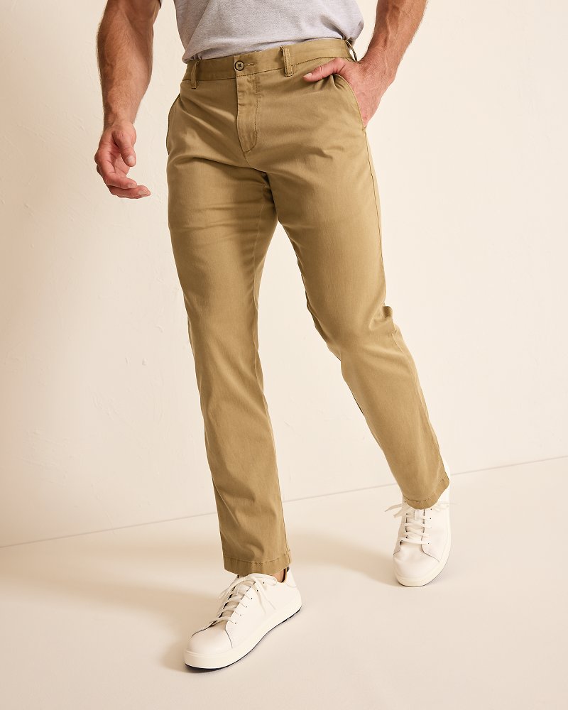 Boracay Flat-Front Chino Pants