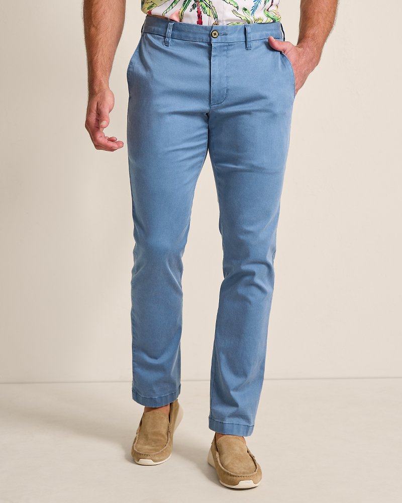 Boracay Flat-Front Chino Pants