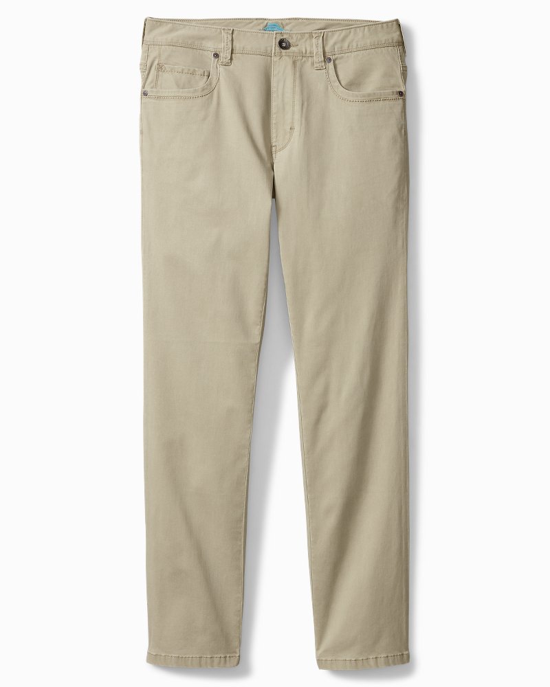 Tommy Bahama Boracay Five-Pocket Chino Pant Khaki 30 32 at  Men's  Clothing store