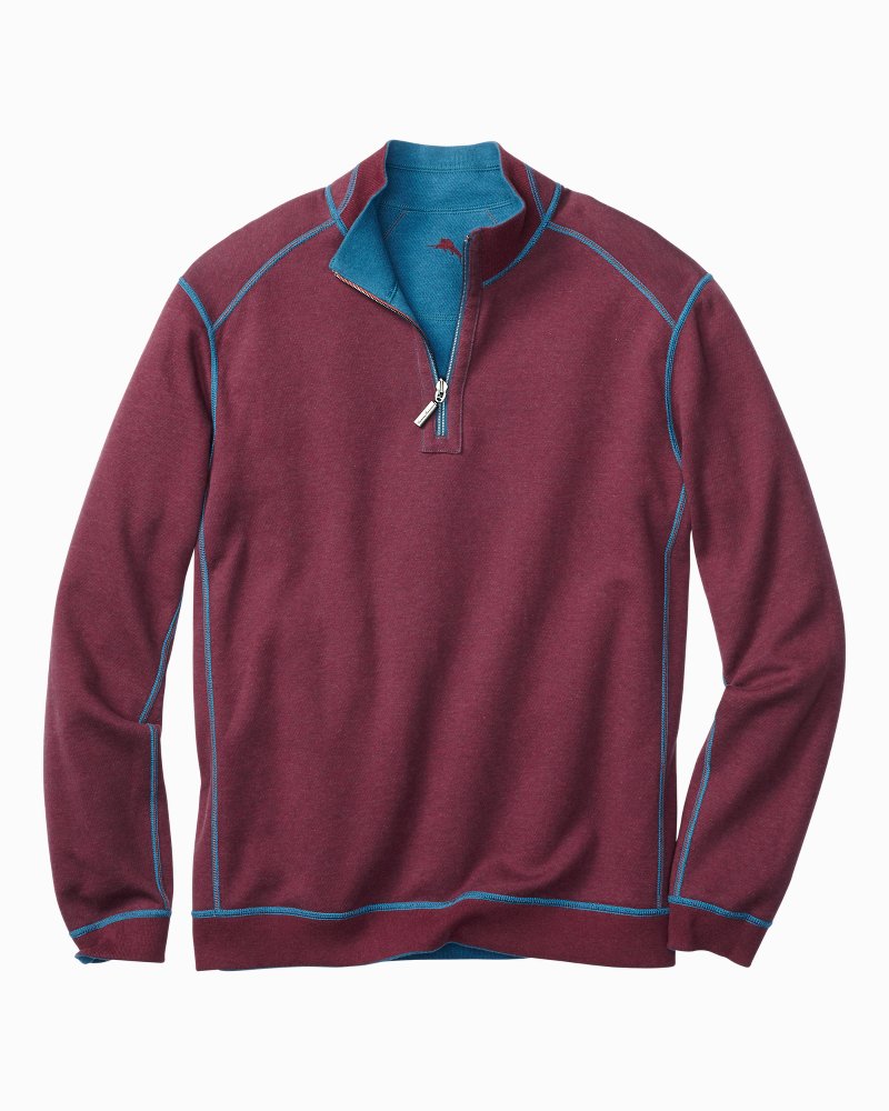 tommy bahama flip side half zip