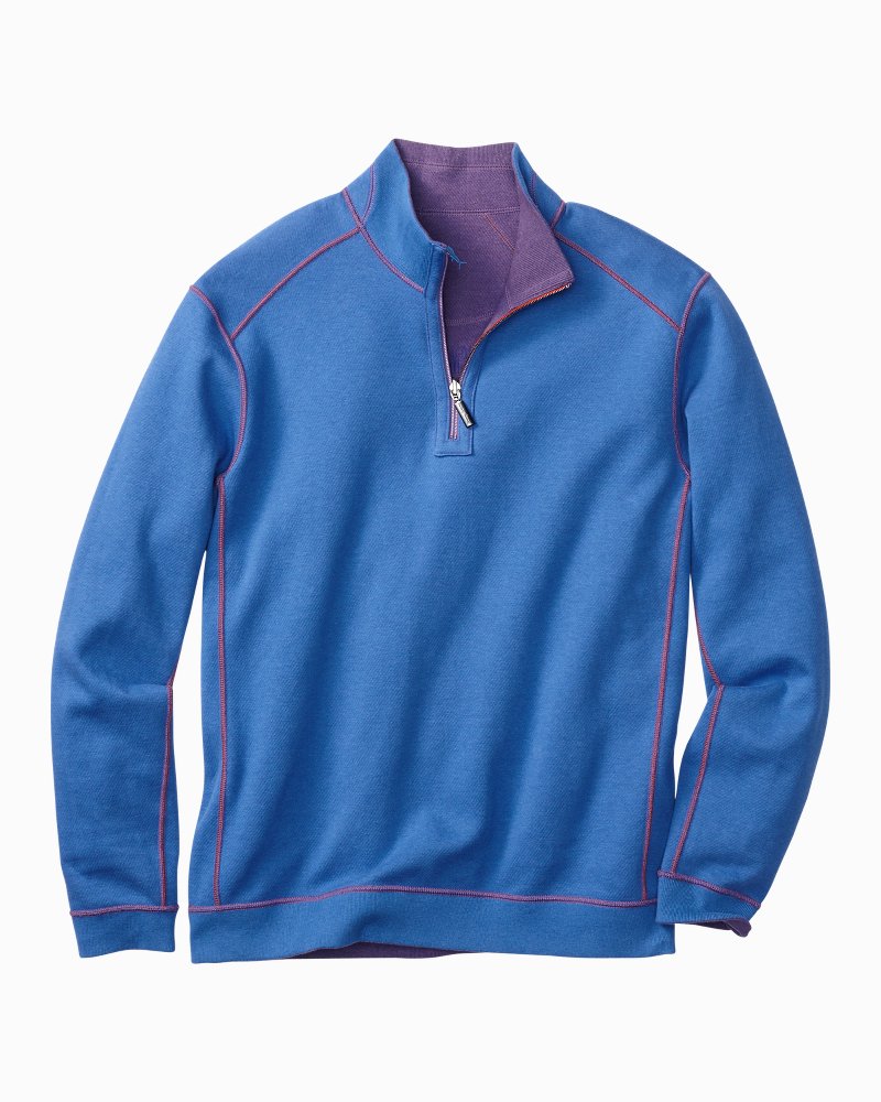 Thumbnail Image for Flip Side Twill Reversible Half-Zip Sweatshirt