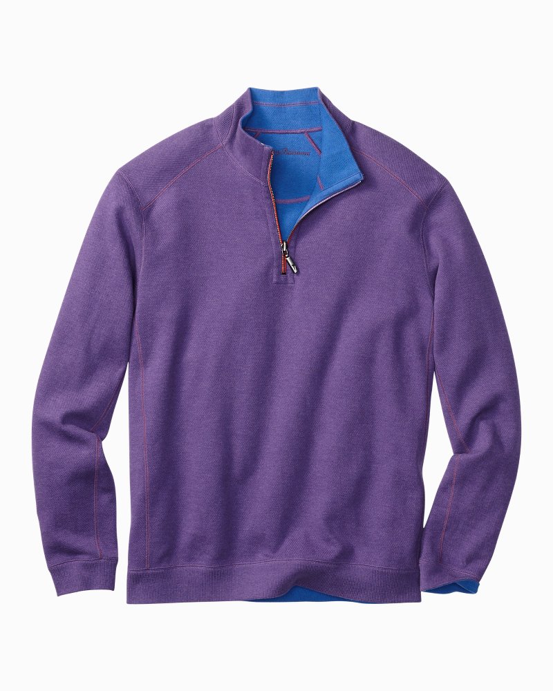 Thumbnail Image for Flip Side Twill Reversible Half-Zip Sweatshirt