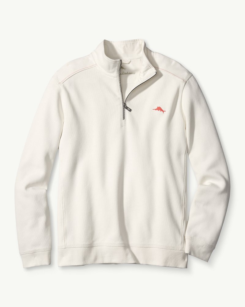 tommy bahama half zip sweatshirt