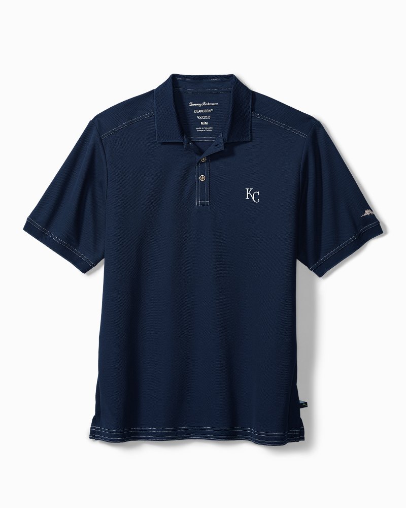 Men's Kansas City Royals Tommy Bahama White Coastal Fronds Button-Up Shirt