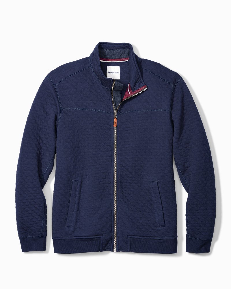 Tommy bahama quilt on sale trip zip jacket