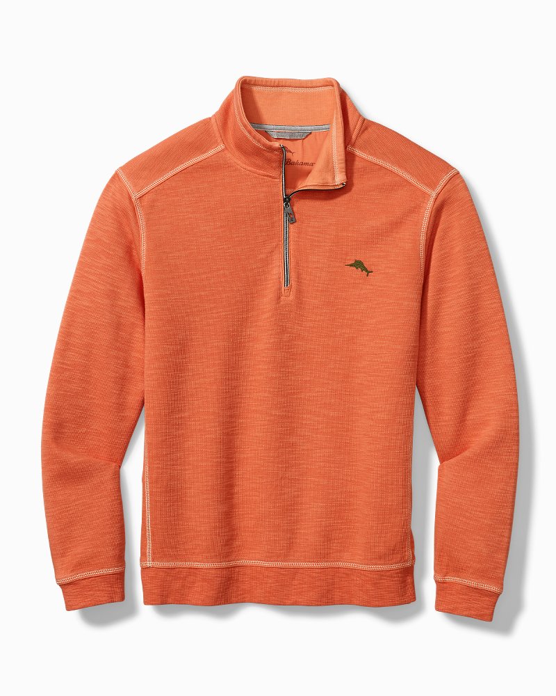 tommy bahama men's tobago bay half zip sweatshirt