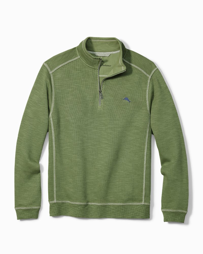 tommy bahama half zip sweatshirt