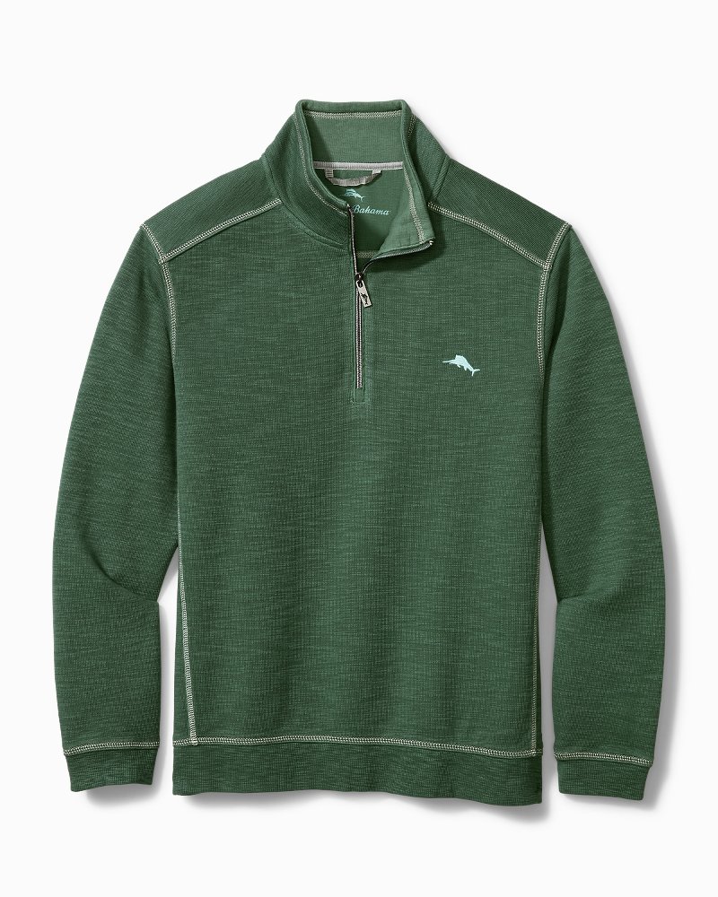 tommy bahama men's tobago bay half zip sweatshirt