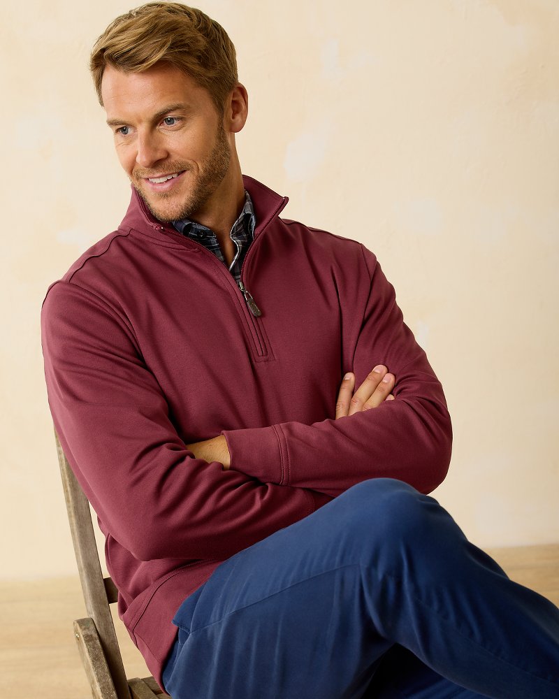 martinique half zip sweatshirt