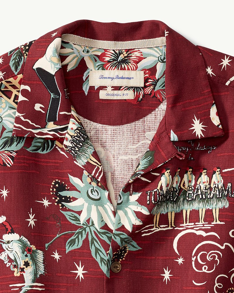 Tommy bahama mele kalikimaka camp clearance shirt