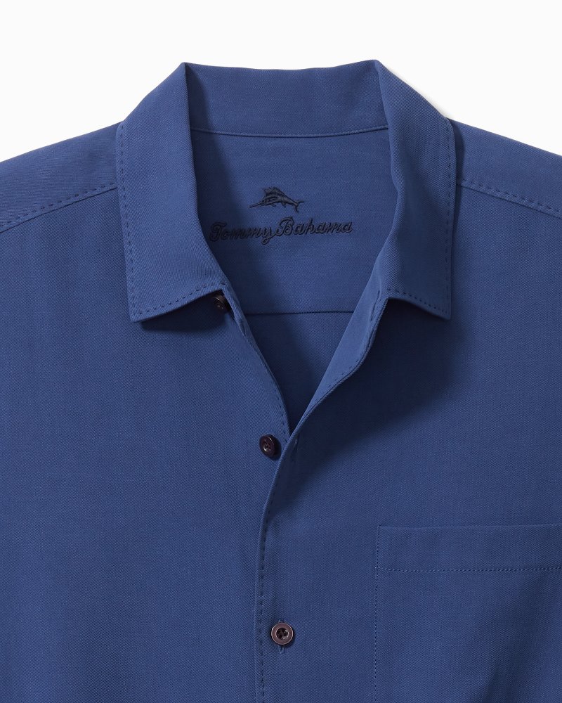 Tommy bahama catalina twill sale shirt black