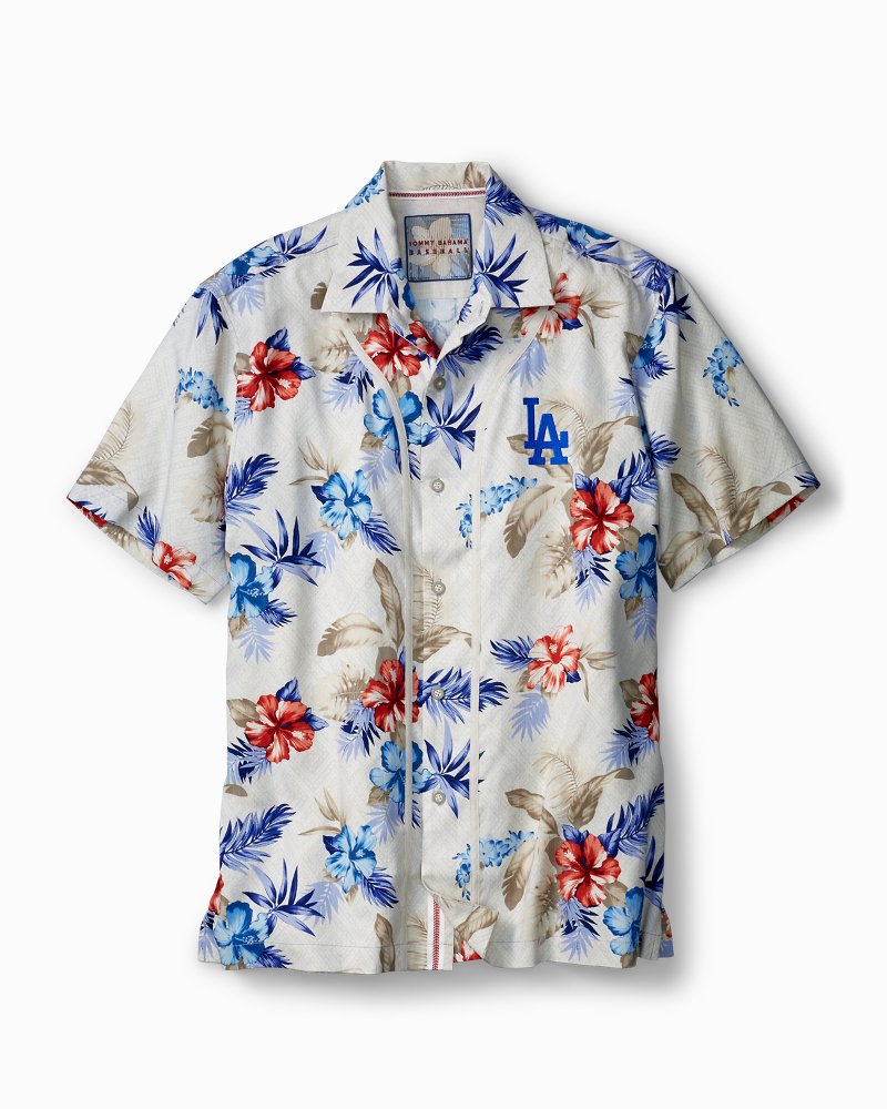 $175 Tommy Bahama San Francisco Giants Hawaii Floral Men Silk Shirt