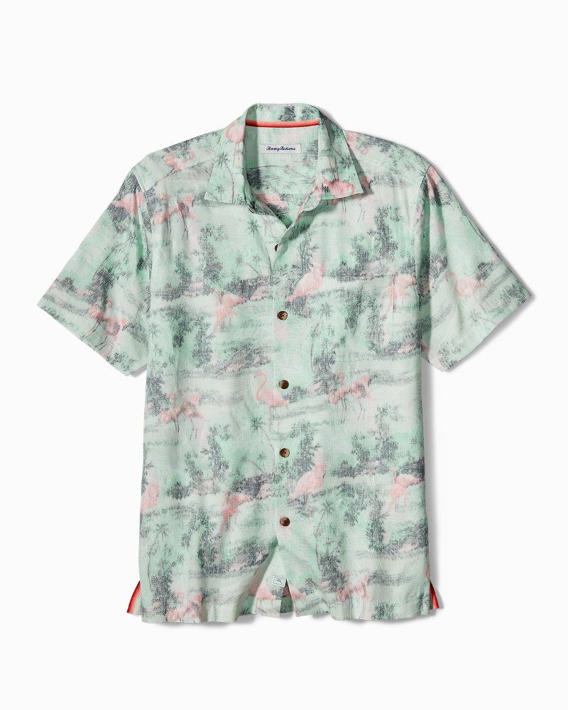 Tommy bahama flamingo shirt new arrivals