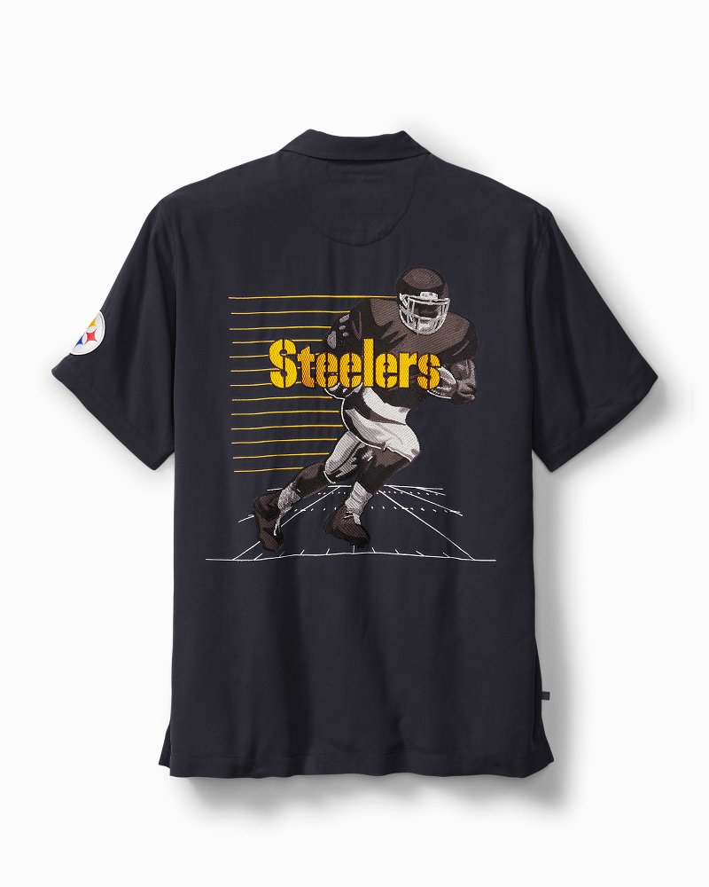 Pittsburgh Steelers Hawaii Fit Body Shirt Summer Button Up Shirt For Men  Beach Wear Short Sleeve