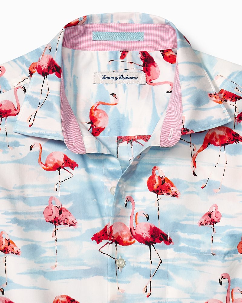 Veracruz Cay Flamingo Camp Shirt in White by Tommy Bahama – Logan's of  Lexington