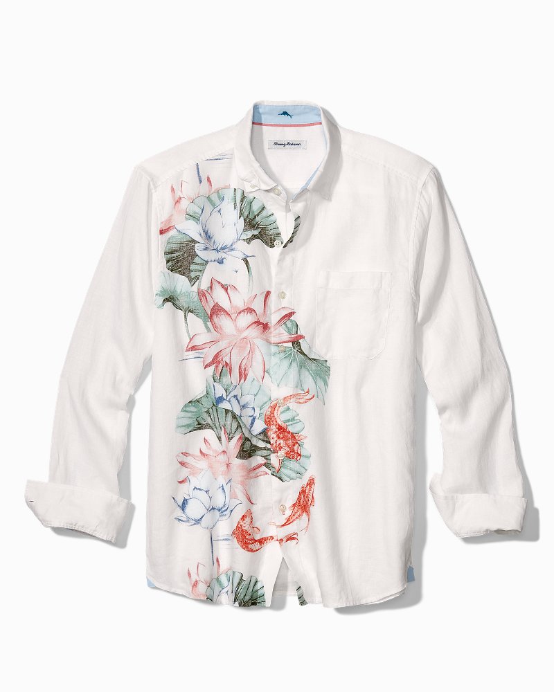 Tommy bahama long sleeve cheap linen shirt