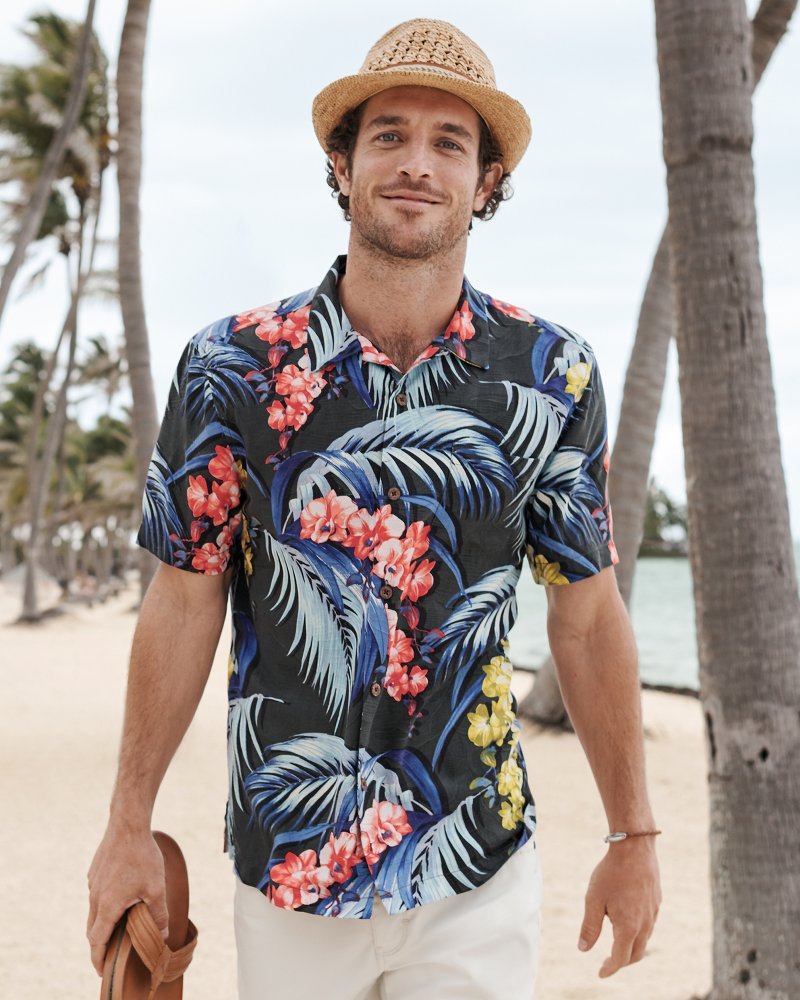 tommy bahama mele kalikimaka camp shirt