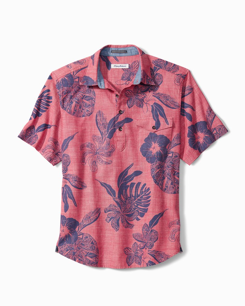 Hot Tropics Silk Camp Shirt