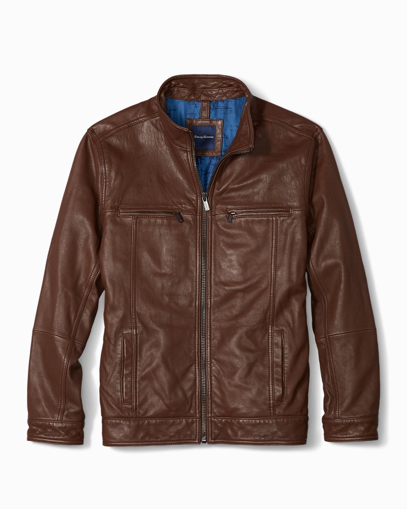 Tommy bahama hotsell leather jacket